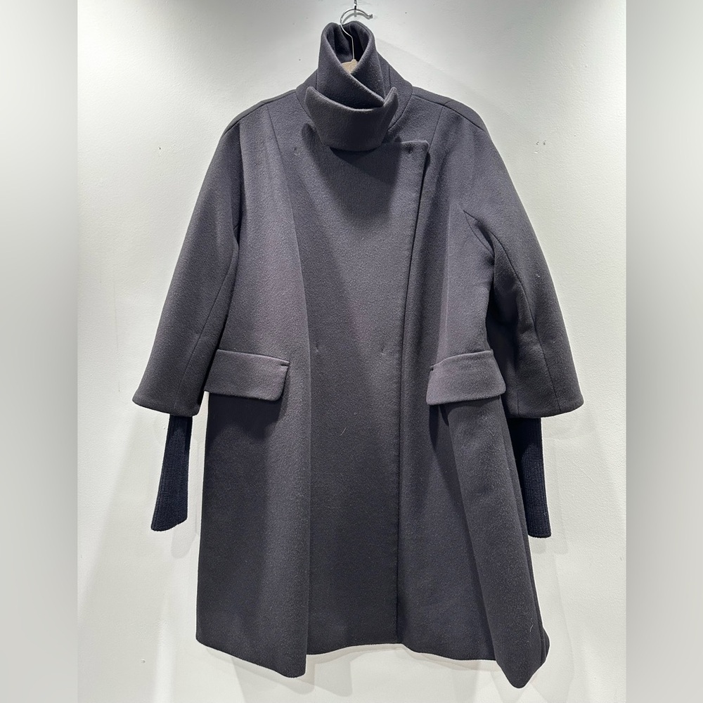 MaxMara Black and Gray Coat